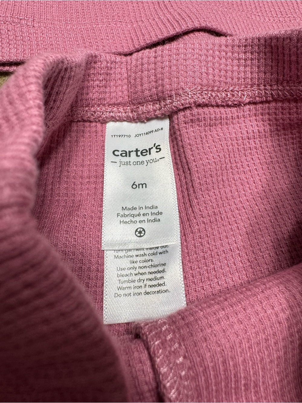 Carter's Baby Pink Ruffle Long Sleeve Set - Picture 3 of 4